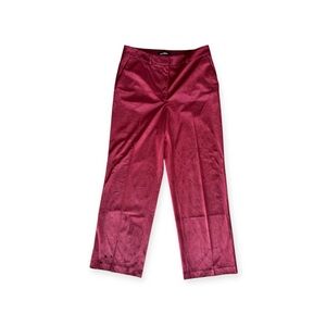 Express pants red trouser high rise Sz 10 Regular medium